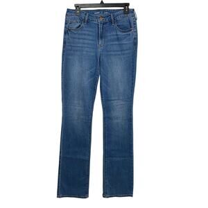 Old Navy Jeans Women’s Size 8 Tall Kicker Boot Cut Mid Rise Blue Denim